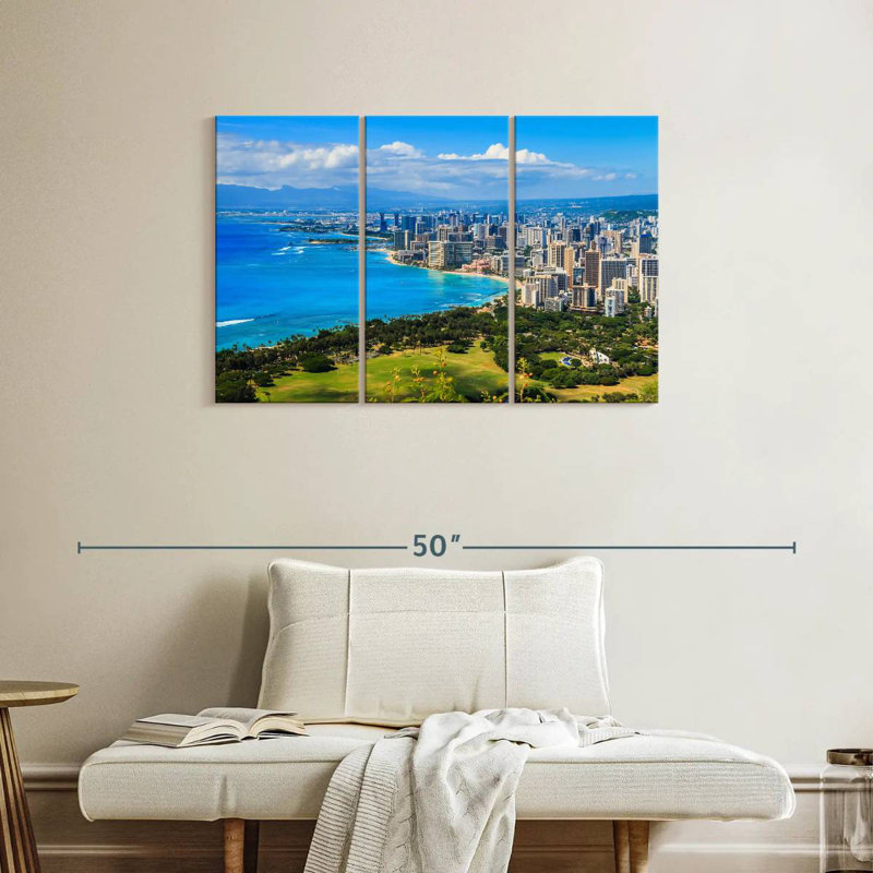 Rorry Honolulu Hotels, 24" H x 38" W