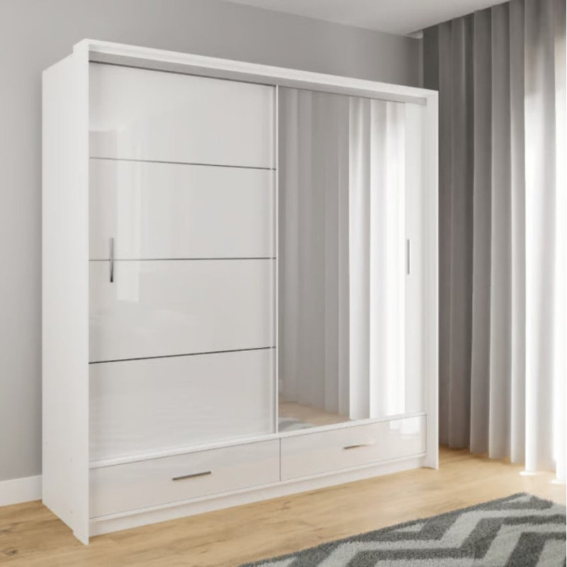Biddick Wardrobe, White