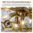 10- Light Dimmable Tiered Chandelier