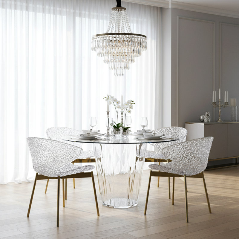 Swan Chair – Iconic Design With Elegant Light Reflection, Purple Touch