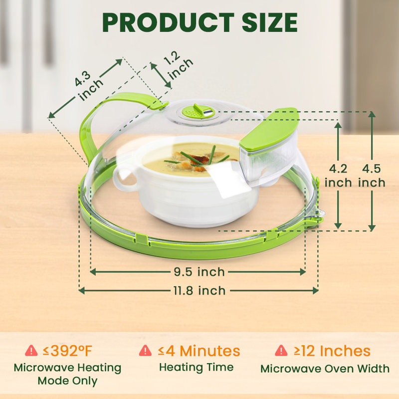 Housse de micro-ondes pour les aliments, 12.01"