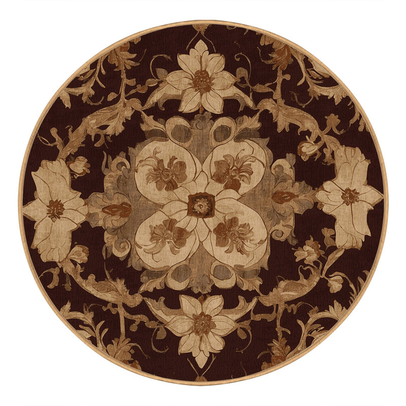 Victorian Charm Rug, Round 7'