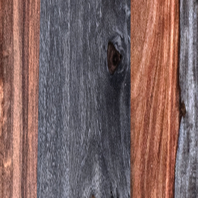 Banc en bois Rohrbach, Gris / brun rougeâtre foncé