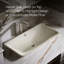Iron Plains Metal Rectangle Dual Mount Bathroom Sink with Overflow-27173370