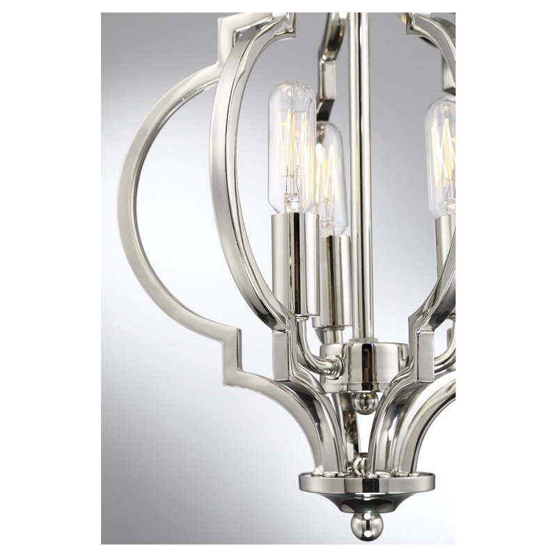 Oswald 3-Light 11" Flush Mount in Nickel, Nickel