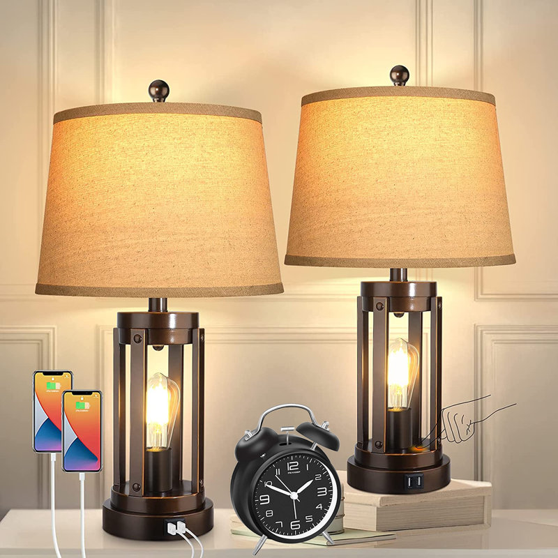 Aphra Metal USB Table Lamp