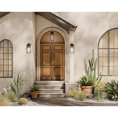 22" 1-Light Outdoor Wall Light with Clear Glass