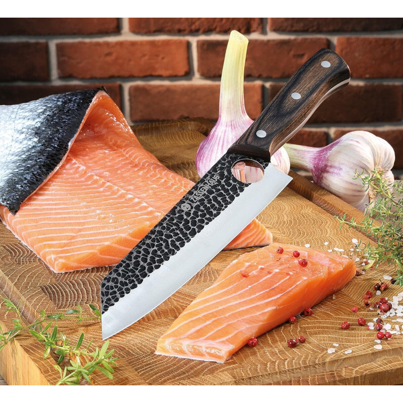Hunter Chef's Knife, wood handle, 12"