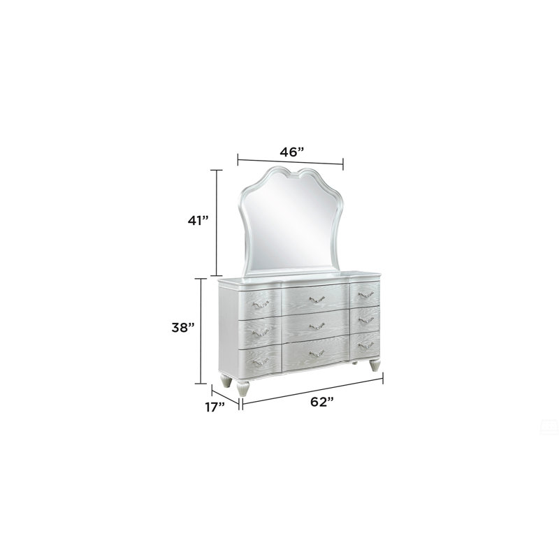 Commode sophistiquée à 9 tiroirs