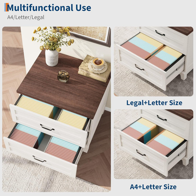 80cm Wide 2 -Drawer File Cabinet