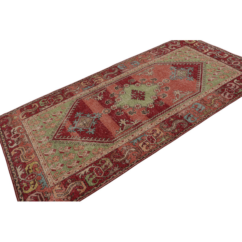 Distressed Homage Hand Knotted Wool Animal Print Area Rug, Rectangle 10' x 14'