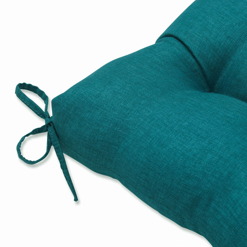 Coussin de siège intérieur / extérieur Renelda, L 56 po, Bleu sarcelle