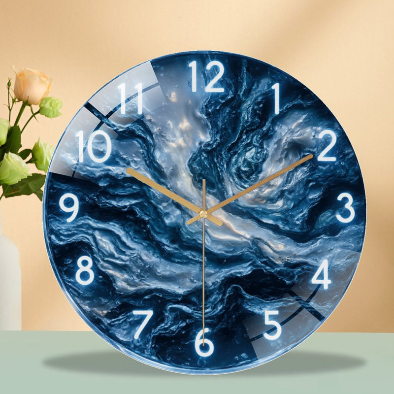 Horloge murale en résine OceanAb Abstract