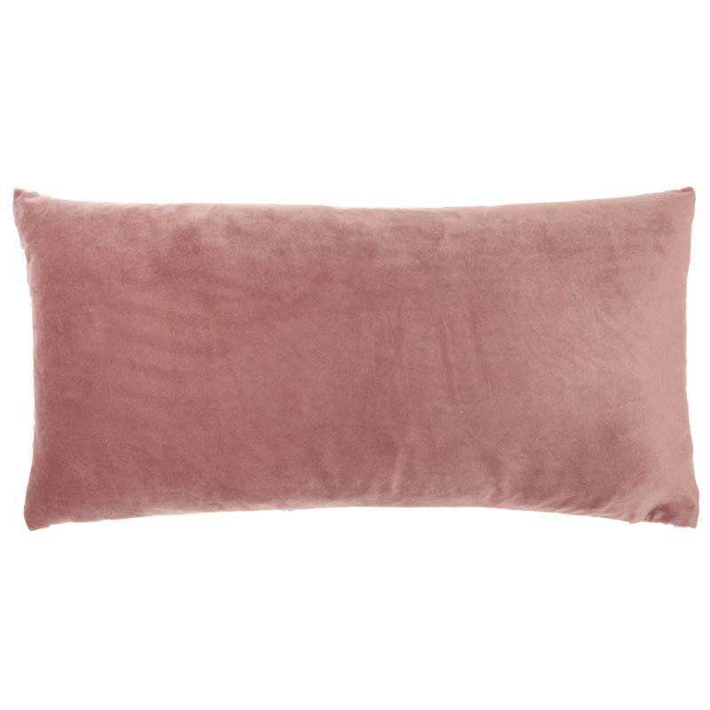  Housse de coussin carré et insert, Rose, H 12 po x l 24 po, Rectangulaire