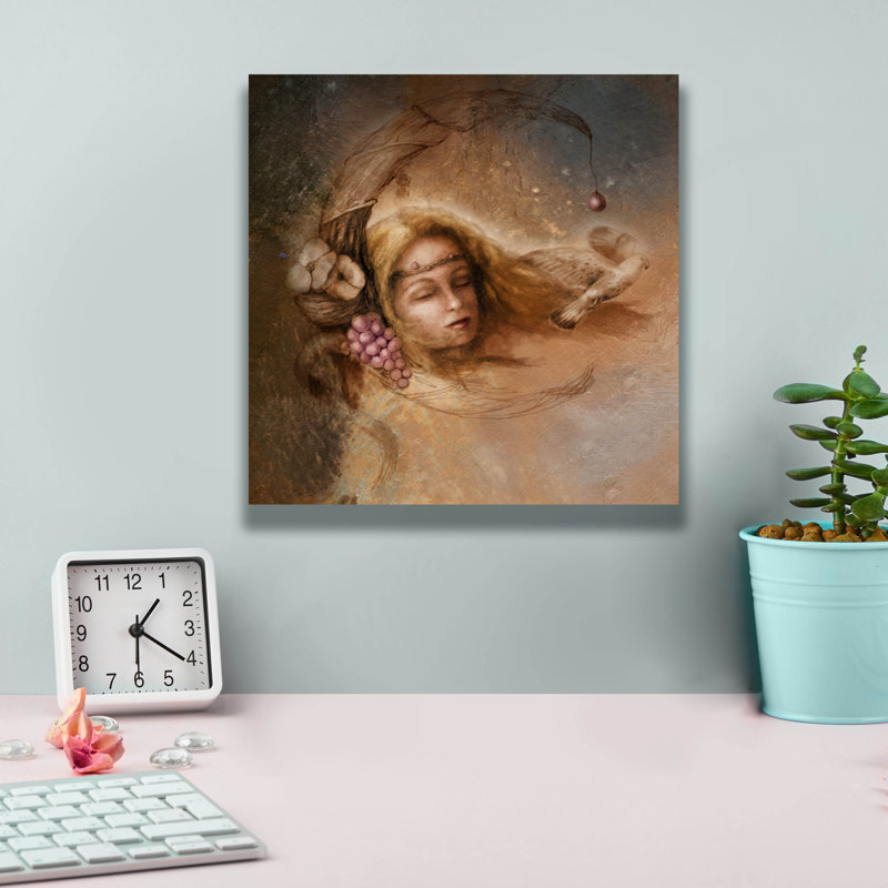 «Ruby» par Art and a Little Magic, art mural sur toile, H 12 po x l 12 po x P 0,75 po