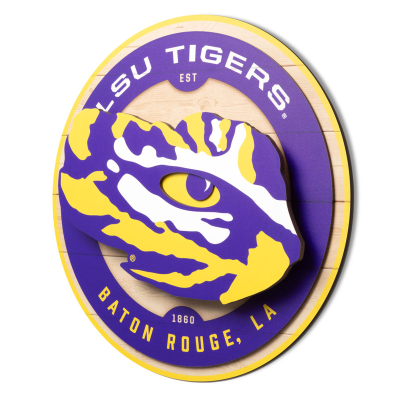 NCAA LSU Tigers 3DX Circle Wall Art