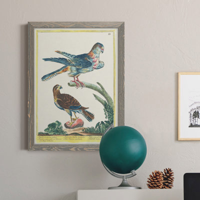 Toile encadrée de qualité supérieure Pastel Birds III - prête à être accrochée