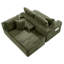 Canapé modulaire en forme de U 94,5 po avec assise profonde, aucun assemblage requis, canapé-lit modulaire pour salon