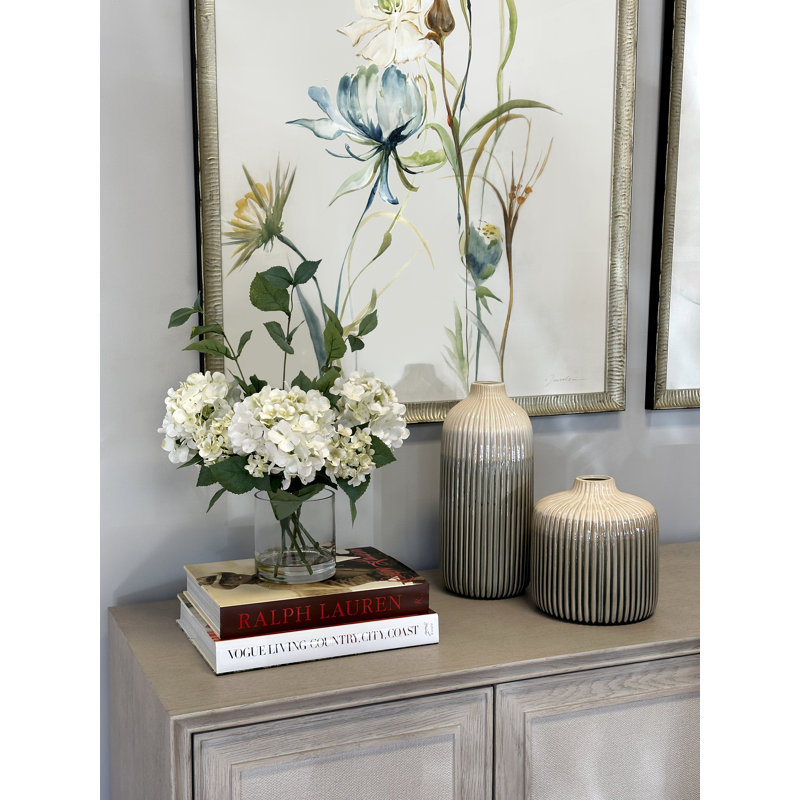 Spring Additions Hydrangea Flower Spray Arrangement, White
