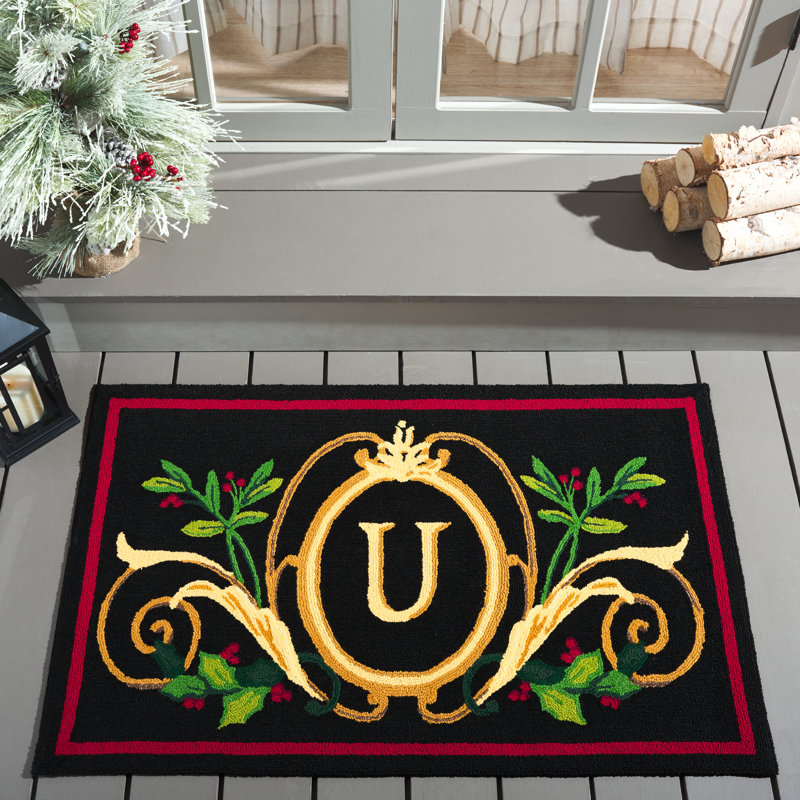 Bilbania Personalizable Outdoor Doormat, 30" W x 48" L, U