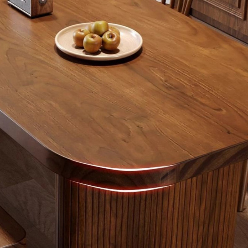 Table de salle à manger en bois massif de qualité simple, H 29,52 po x L 35,43 po x l 86,61 po