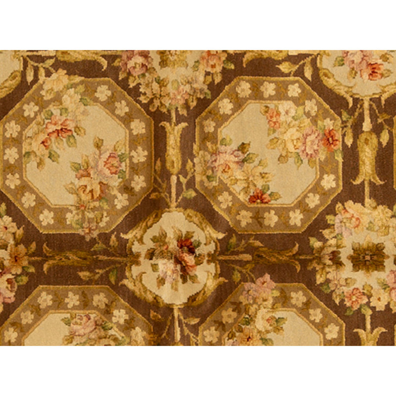 Handmade Silk and Wool Area Rug