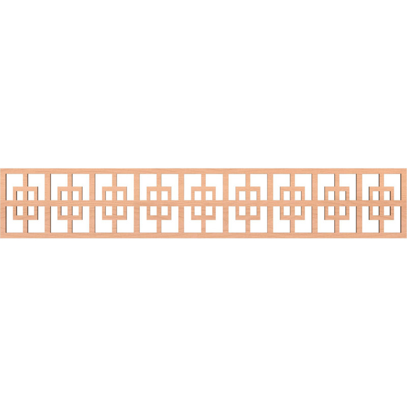 Moulure de chantournage Cambridge, H 8 po x l 46,625 po x P 0,25 po, Aulne