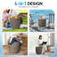 Grey Round Rattan Outdoor End Table