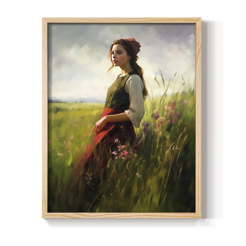 Reproduction encadrée WOMEN Series CCCCX III - bois massif, H 11 po x l 9 po