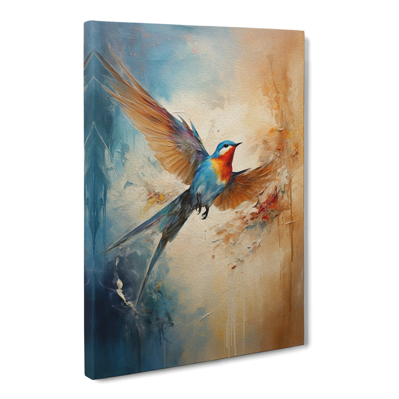 Swallow Gestural No.2 - Wrapped Canvas