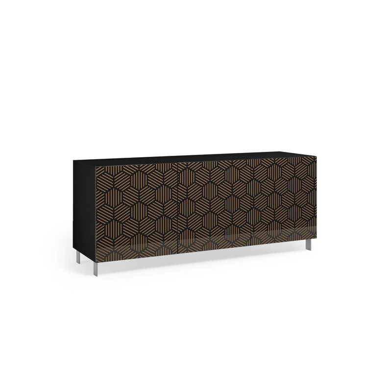 Bahena 3 - Door Rectangle Accent Cabinet, Brown