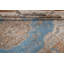 Tapis bleu délavé traditionnel 8 x 11