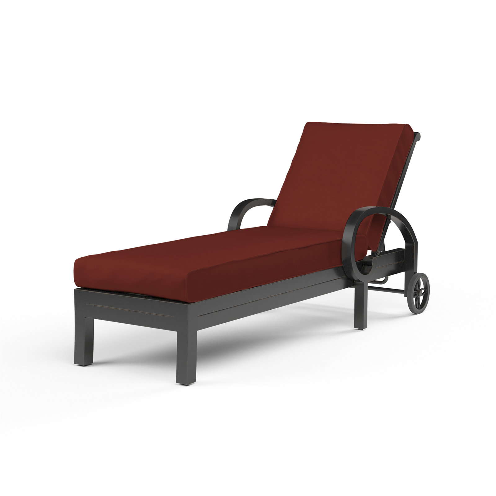 Monterey 32" Sunbrella® Patio Chaise Lounge, Canvas Henna Sunbrella® Canvas