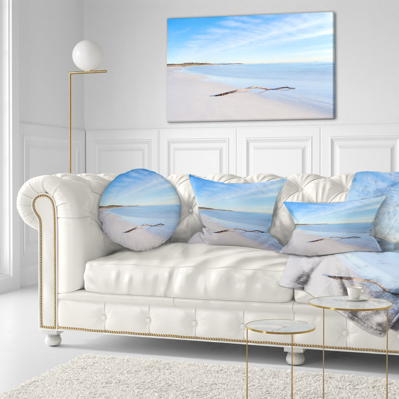 Coussin lombaire à branches en bois seascape