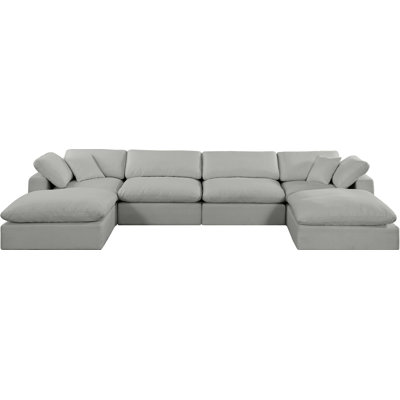 Canapé modulaire 6 pièces rembourré