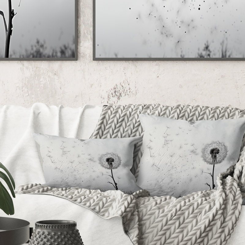 Coussin Minimalisme Dandelion Natures Fragilité I