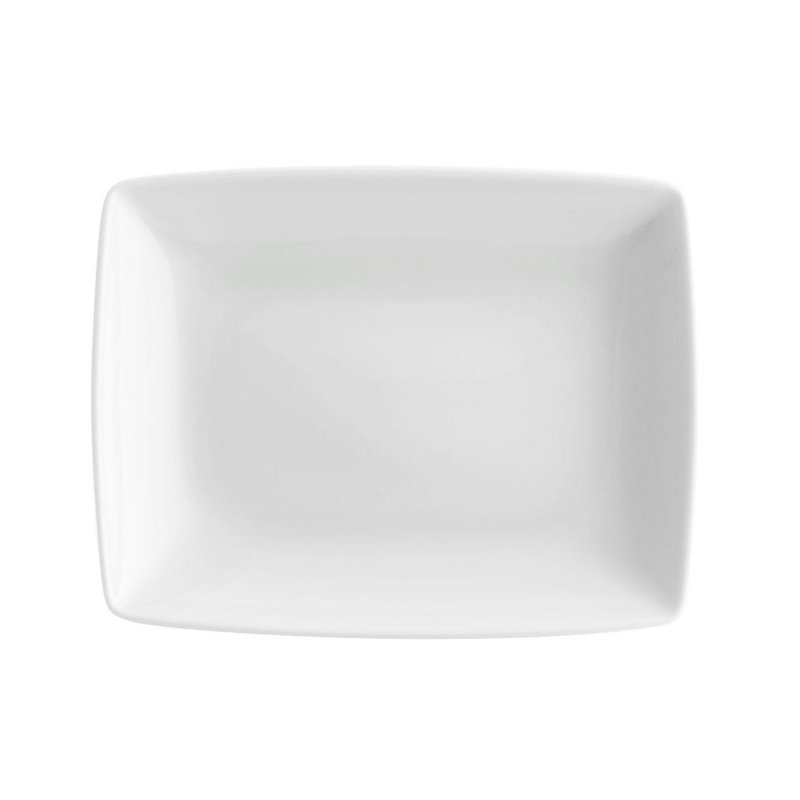 Carré White Porcelain Dinner Plate