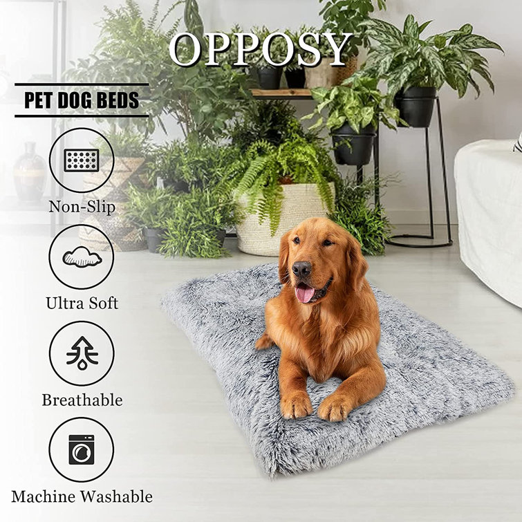 Tucker Murphy Pet™ Dog Bed Soft Crate Bed Pad Mat Non Slip Washable Dog Beds  For Lagre Dogs Mattress Kennel Pads