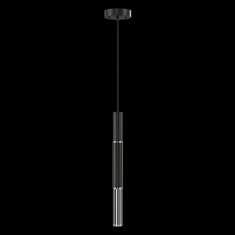 Antonia 1 - Light LED Pendant, Matte Black