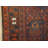 Rectangle Hand Knotted Pile Allover Geometric 1890s Wool Blue Antique Rug