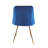 Amaia Velvet Upholstered Dining Chair with Gold Accent Legs-96825401