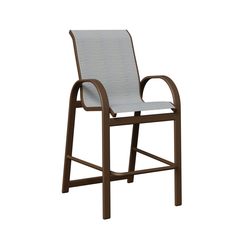 Fauteuil de bar berlinois Berlin Gardens, Filon de bois mesquite, Canne des Caraïbes