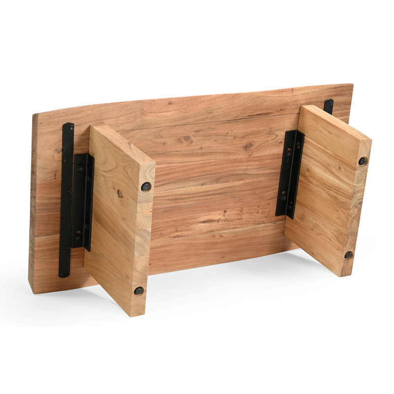 Natural Oak Rectangular Solid Wood Coffee Table