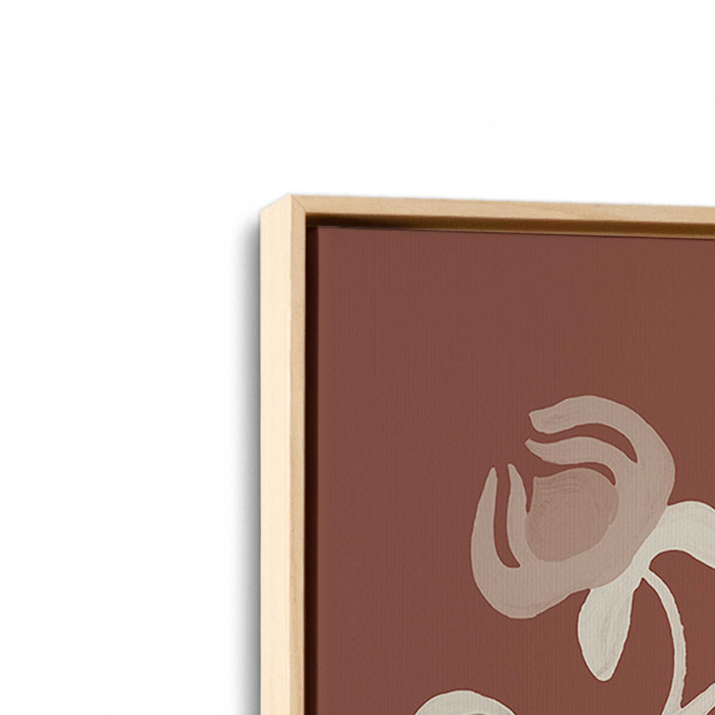 «Illuminated Floral I» par Yvette St. Amant, reproduction d'art, 36 W x 48 H, Tan, Framed Canvas