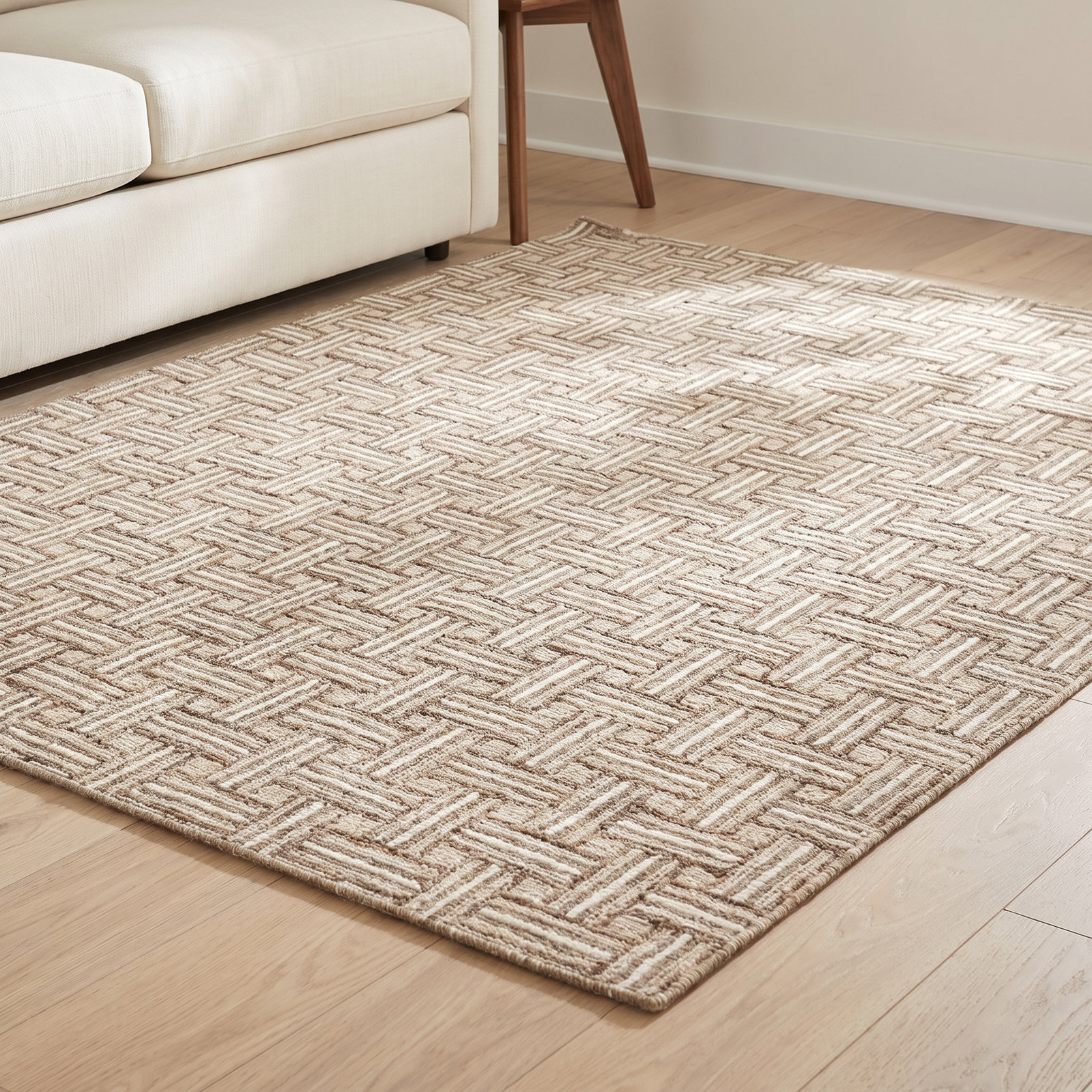 Abbott Hand-Tufted Wool Geometric Rug, Rectangle 8' x 10'