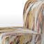 Fauteuil de chambre moderne rembourré en velours Brechta Vibrant Curve Design II-112841069