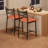 Bar Stools Set of 2, Upholstered Bar Chairs with Back, Thick Cushion, Counter Height Barstools for Kitchen Island Apartment Counter Bar