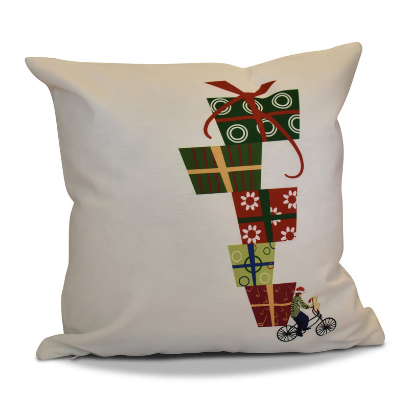 Housse de coussin carrée et insert, H 18 po x l 18 po, Blanc