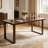 Mid‑Century Modern Rectangular Solid Wood Kitchen Table