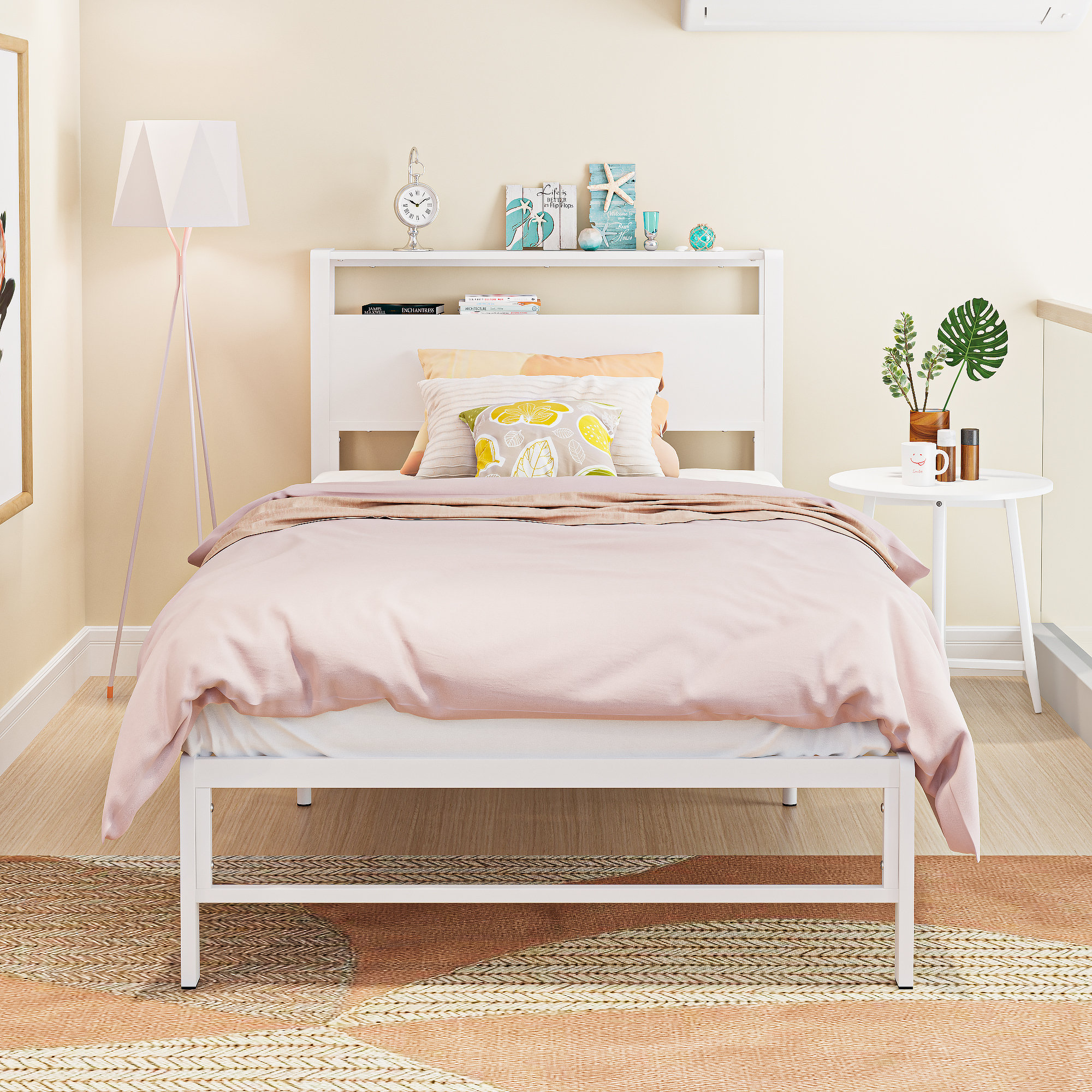 Ebern Designs Jesselynn Twin Beds With Bookcase Storage & Reviews | Wayfair